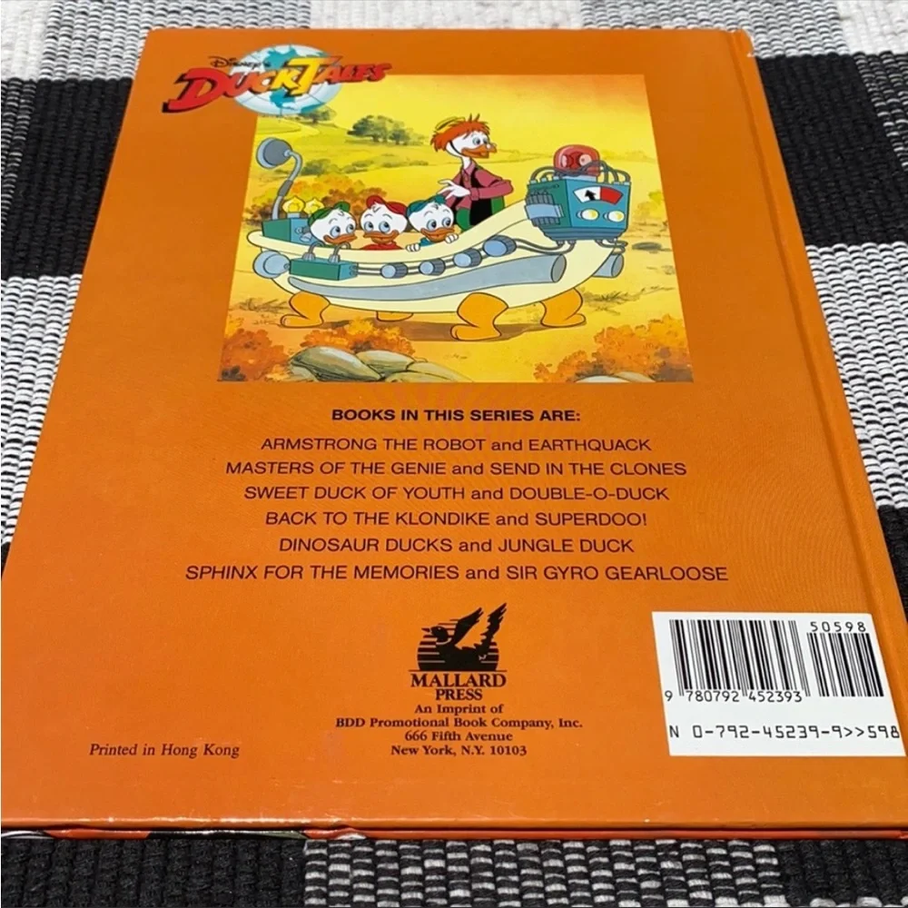Vintage 1989 Disney DuckTales Sphinx for the Memories Sir Gyro Gearloose HC